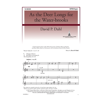 As the Deer Longs for the Water-brooks