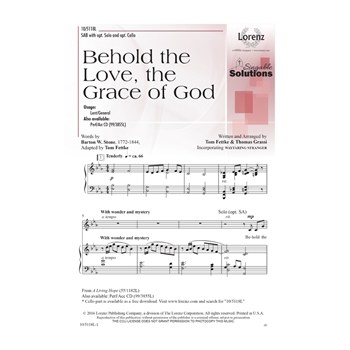Behold the Love the Grace of God