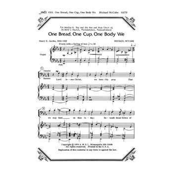 One Bread, One Cup, One Body