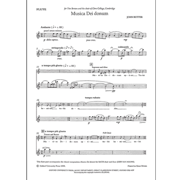 Musica Dei donumFlute part