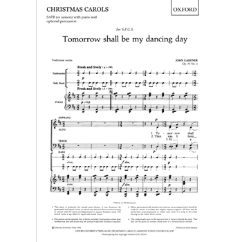 Tomorrow Shall Be My Dancing Day