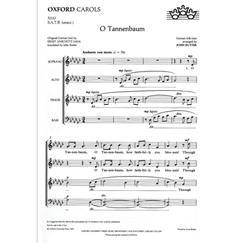 O TannenbaumVocal score
