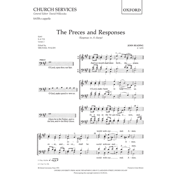 Preces and ResponsesVocal score