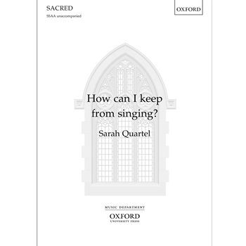 How can I keep from singing