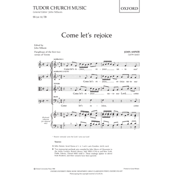 Come let's rejoiceVocal score