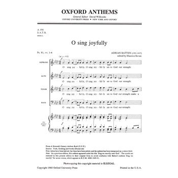 O Sing Joyfully