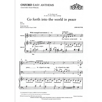 Go Forth Into The World In Peace
