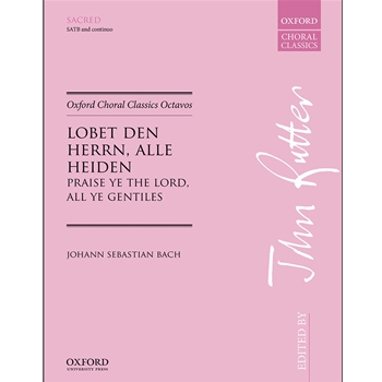 Lobet den Herrn, alle Heiden (Praise ye the Lord, all ye Gentiles)Vocal score