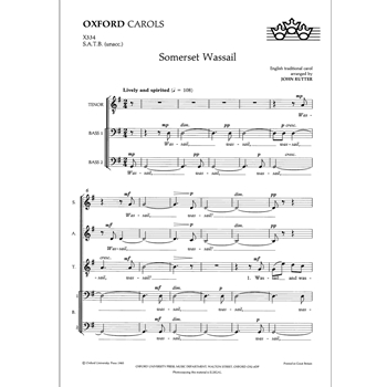 Somerset WassailVocal score