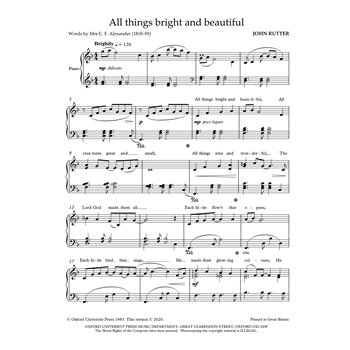 All things bright and beautiful