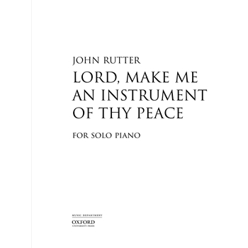 Lord, make me an instrument of thy peace