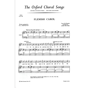Flemish CarolVocal score