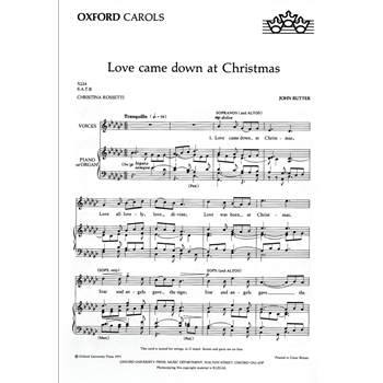 Love Came Down At Christmas