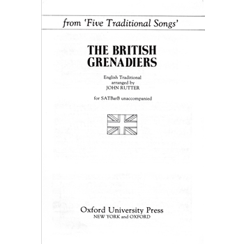The British GrenadiersFrom   Five Traditional Songs