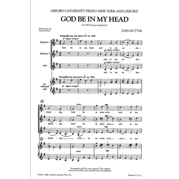God Be In My Head