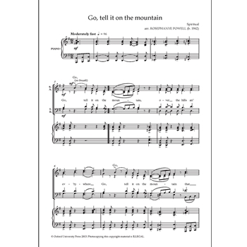 Go, tell it on the mountain