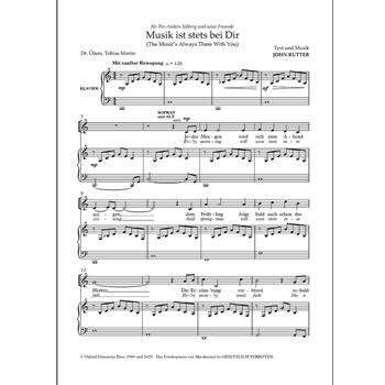 Musik ist stets bei Dir (The Music's Always There With You)