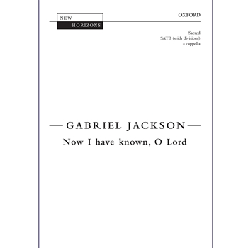 Now I have known, O LordVocal score