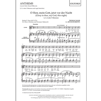 O Herr, mein Gott, jetzt vor der Nacht (Glory to thee, my God, this night)