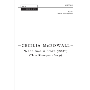 When time is broke - Three Shakespeare Songs