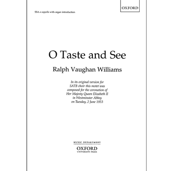 O taste and see