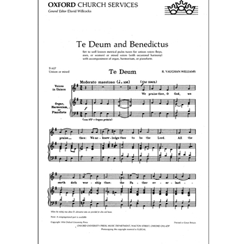 Te Deum and Benedictus