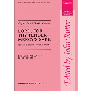 Lord, for thy tender mercy's sakeVocal score