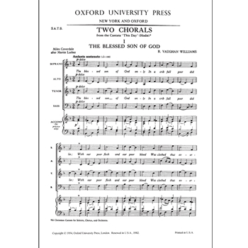 Two Chorals from 'Hodie'