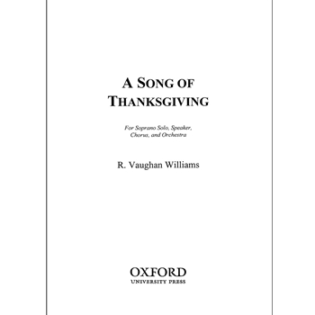 A Song of Thanksgiving