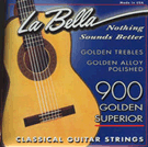 String--guitar La Bella Golden Superior - Light/medium - Yellow/gold Alloy for Guitar Str