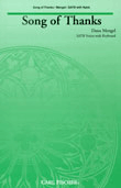 Song Of Thanks by Mengel Dana for SATB