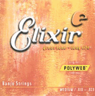 String--banjo Elixir Polyweb - Medium - Mierom-coated 5-stri for Banjo Strings