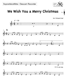Play-along Junior--christmas Recorder by Christmas for Soprano Re
