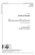 Reconciliation by Shank Joshua for SATB a cappella