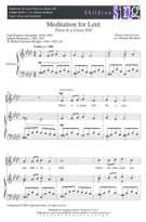 Meditation For Lent (There Is A Green Hi