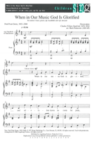 When In Our Music God Is Glorified