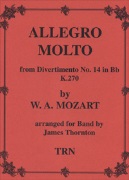 Allegro Molto From Divertimento #14 by Mozart Wolfgang Amadeus - Thornton James - for Full Score