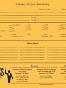 File Envelope - Choral for Accessorie (Pender's - Choral)