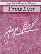 Selected Works Volume 1 by Liszt Franz - Bolet - for Piano