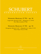 Moments Musicaux Hungarian Melodie Allegretto by Schubert for Piano