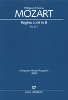 Regina Coeli In B-flat Kv 127 by Mozart Wolfgang Amadeus for SATB