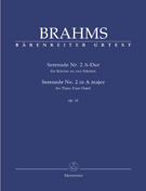 Serenade #2 In A Major Opus 16 by Brahms Johannes - Kohn Christian - for 1 Piano 4 Hands