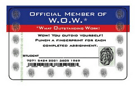 Punch-out Progress Cards--W.O.W. for Awards