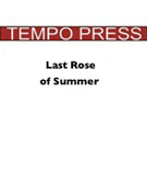 Last Rose Of Summer by Von Flotow Friedric - Longfield Robert - for String Orchestra