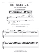 Procession In Bronze by Sherman Arnold for Handbells 4-7 Octave