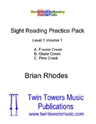 Standardized Sightreading Practice Packs by Rhodes Brian for Concert Band (Lev1 Vol1)