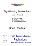 Standardized Sightreading Practice Packs by Rhodes Brian for Concert Band (Lev1 Vol3)