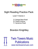 Standardized Sightreading Practice Packs by Knightley Brandon for Concert Band (Lev1 Vol4)