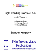 Standardized Sightreading Practice Packs by Knightley Brandon for Concert Band (Lev2 Vol4)