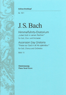Cantata #011 by Bach Johann Sebastian for SATB (Ger/eng)